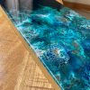 ‘Deep Sea 1 & 2’ Resin Art on Wood Panel (Set of 2) - Image 3