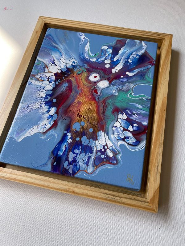 ‘Orchid 3’ Abstract Acrylic Painting on Canvas