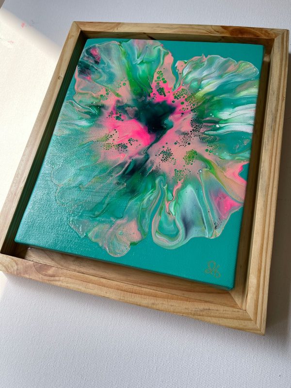 ‘Orchid 4’ Abstract Acrylic Painting on Canvas