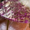 ‘Gulabi’ Preserved Rose Petal & Epoxy Table - Image 3