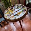 ‘Floating Rose’ Preserved Flower and Epoxy Resin Solid Wood Table - Image 5