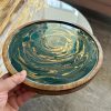 ‘Teal Torque’ Wood & Resin Tray - Image 3
