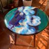‘Cerulean’ Solid Wood Epoxy Table - Image 3