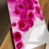 ‘Dancing Roses’ Alcohol Ink and Resin Art on Wood Panel - Image 4