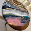 ‘A Golden Sunset’ Resin Art on Wood Panel - Image 3
