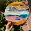 ‘A Golden Sunset’ Resin Art on Wood Panel - Image 4