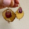 ’Flower & Resin’  earrings - Pair 13 - Image 2