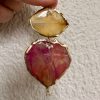 ’Flower & Resin’ Pendant Pair 1 - Image 3