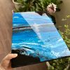 ‘Tranquility’ Resin Art on Wood Panel - Image 4