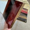 ‘Flaming Sunset’ Resin & Alcohol Ink Paintings on Wood (Set of 2) - Image 8