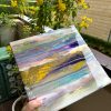 ‘Gold Mist’ Resin & Alcohol Ink Painting on Wood - Image 2