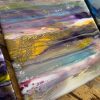 ‘Gold Mist’ Resin & Alcohol Ink Painting on Wood - Image 3