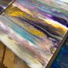 ‘Gold Mist’ Resin & Alcohol Ink Painting on Wood - Image 4
