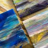 ‘Purple Rain’ Resin & Alcohol Ink Painting on Wood - Image 6