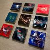 ‘Liberty’ Resin Art on Wood Panel (set of 9) - Image 3