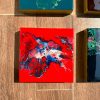 ‘Liberty’ Resin Art on Wood Panel (set of 9) - Image 4