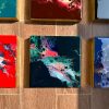 ‘Liberty’ Resin Art on Wood Panel (set of 9) - Image 5