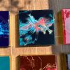 ‘Liberty’ Resin Art on Wood Panel (set of 9) - Image 7
