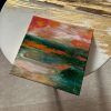 ‘Lush Countryside’ Resin Painting on Wood - Image 4