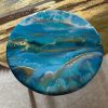 ‘Clairvoyance’ Resin Art on Solid Teak Wood - Image 4