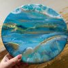 ‘Clairvoyance’ Resin Art on Solid Teak Wood - Image 5