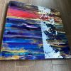 ‘Intrigue’ Resin & Ink Art on Wood Panel - Image 4