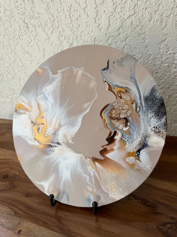 ‘Wings of Gold’ Abstract Acrylic Painting on Canvas (set of 4)