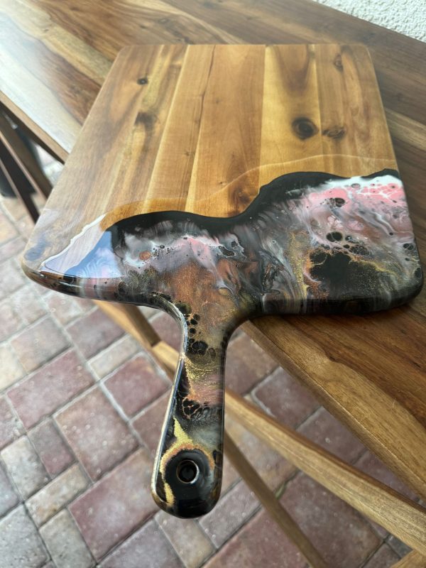 ‘Night Sea’ Wood Serving Charcuterie Board