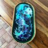 ‘Turquoise Waves’ Wood & Resin Tray - Image 2