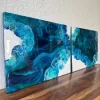 ‘Sea-Kissed’ Resin Art on Wood Panel - Image 5