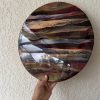 ‘Summer Wine’ Resin & Ink Art on Solid Wood - Image 2