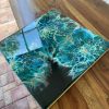 ’A Hue of Blue’ Resin Art on Wood - Image 2