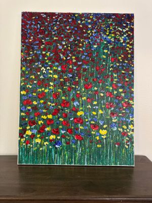 ‘Dream Garden - Buttercup’ Abstract Acrylic Painting on Gallery Wrapped Canvas