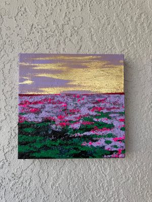 ‘Dream Garden - Lavender’ Abstract Acrylic Painting on Canvas