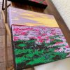 ‘Dream Garden - Lavender’ Abstract Acrylic Painting on Canvas - Image 4