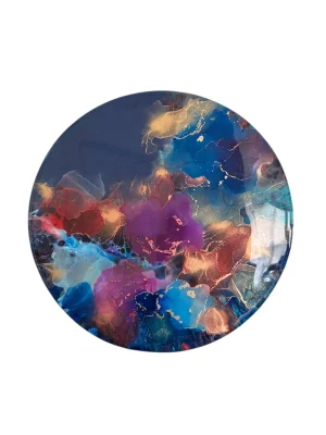 Symphony of Life, 2025 <br>Resin & Alcohol Inks On Wood