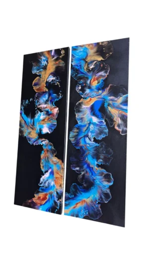 ‘Willow & Vine’ Abstract Acrylic Painting on gallery depth Canvas